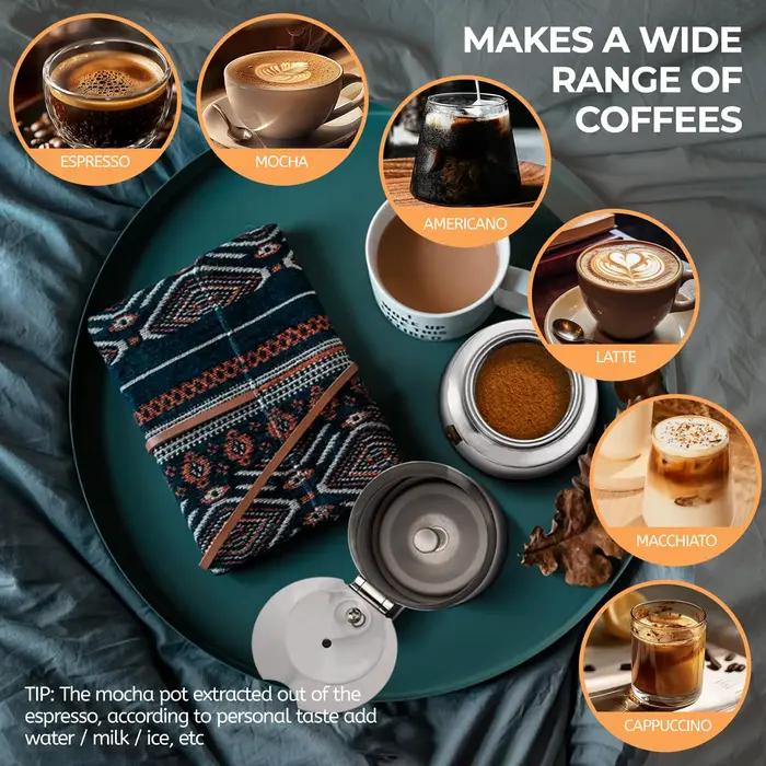 Cafetière Moka en acier inoxydable