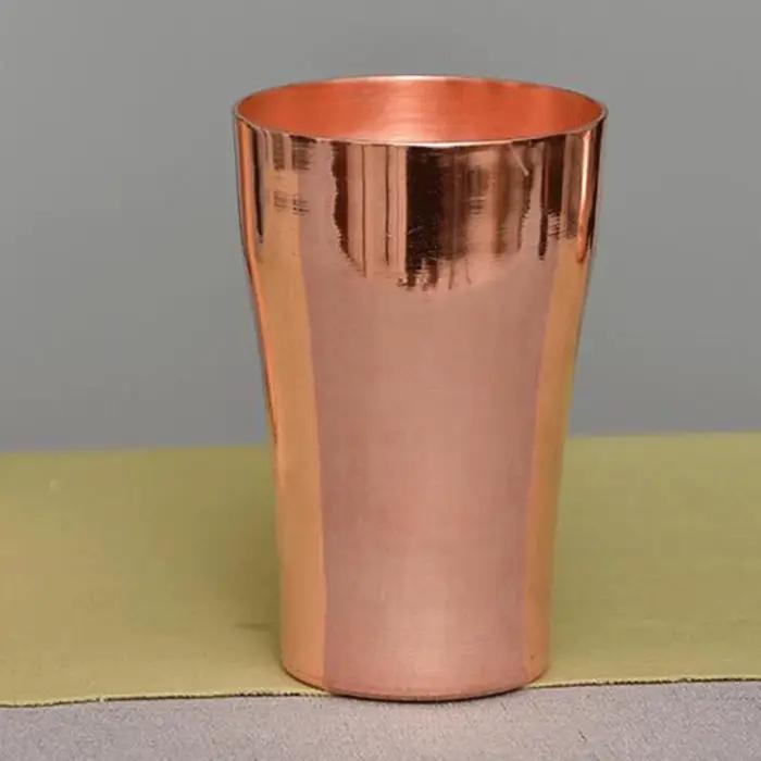 Tasse en cuivre pur 400ml artisanale pour café thé cocktails design élégant maison bureau cadeau occasions spéciales