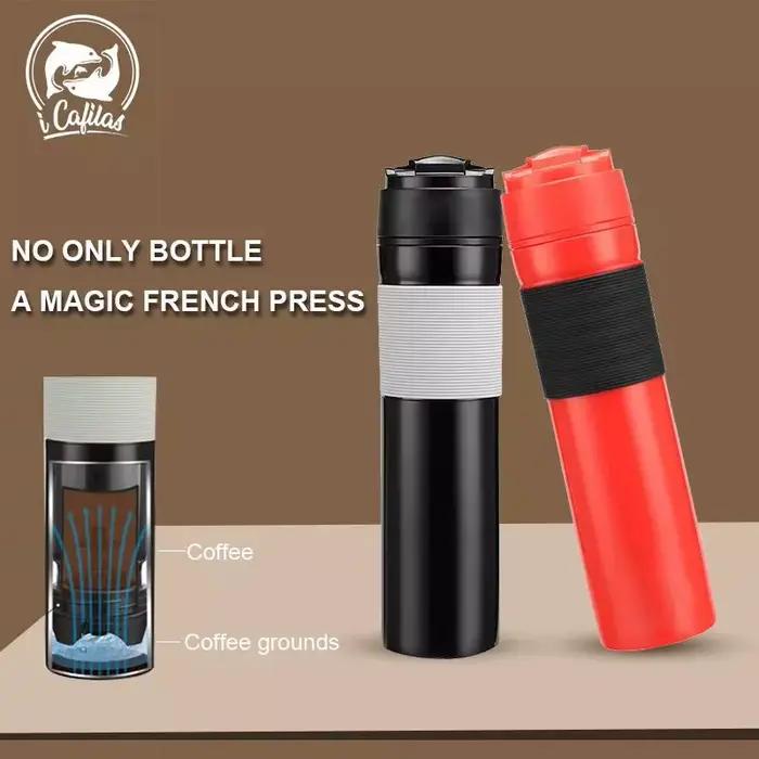 ICafilasOriginal Portable presse française cafetière tasse de voyage isolée groupe Premium sera meilleur