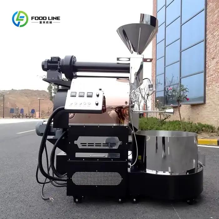 Torréfacteur électrique professionnel à gaz de grande capacité 6kg 12kg 15kg