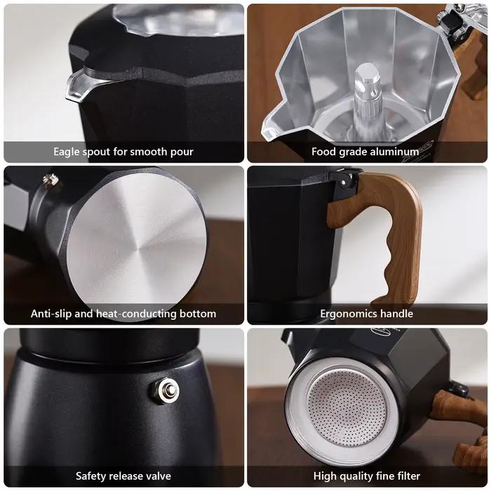 Bincoo – cafetière à expresso à double Valve en aluminium