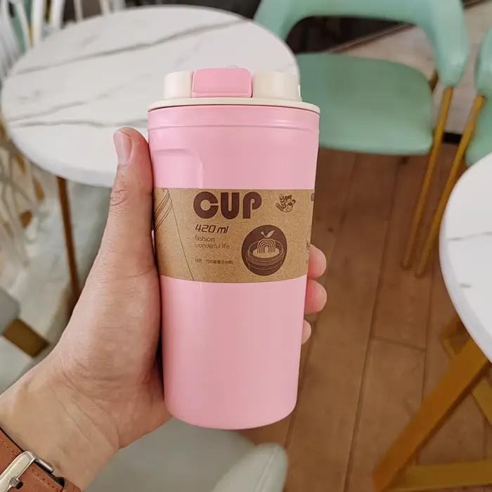 Tasse à café de voyage en Fiber de bambou écologique
