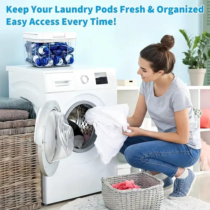 Porte-dosette à linge compatible avec Tide - Récipient de stockage de dosettes