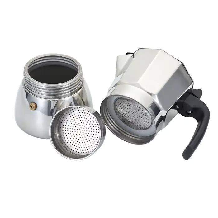 JUSTINLAU 150/300ML Cafetière italienne en acier inoxydable