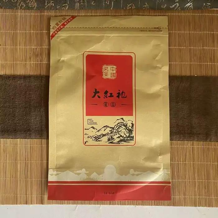 Sachet de thé Dahongpao 250G avec fermeture éclair