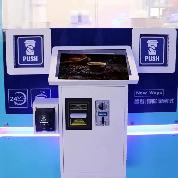 Machine à café automatique haut de gamme personnalisée avec broyeur manuel intégré – Équipement de vente