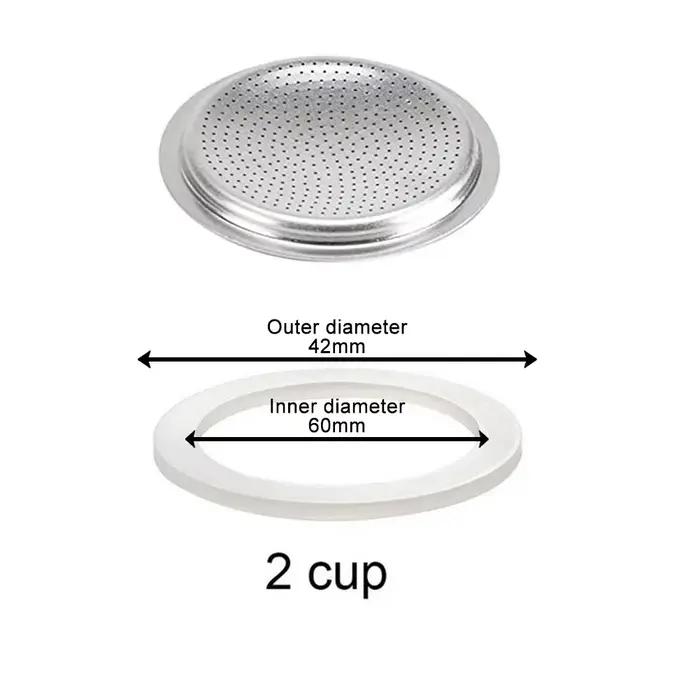 1 ensemble de joints d'étanchéité pour café expresso Moka poêle Pot supérieur en caoutchouc de Silicone joint