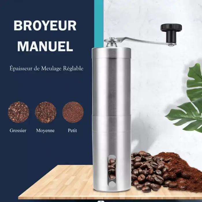 Moulin à café manuel en acier inoxydable