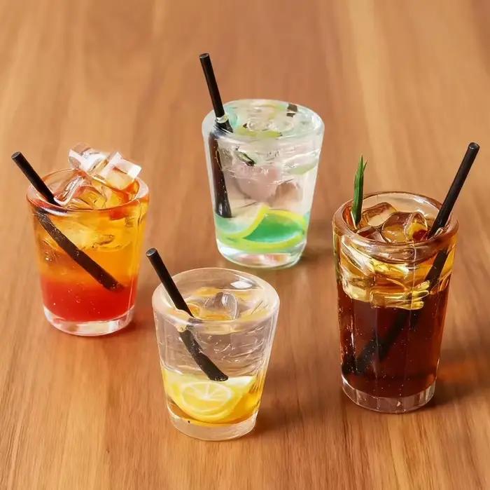 Lot de 5 mini-tasses à boisson : Americano glacé