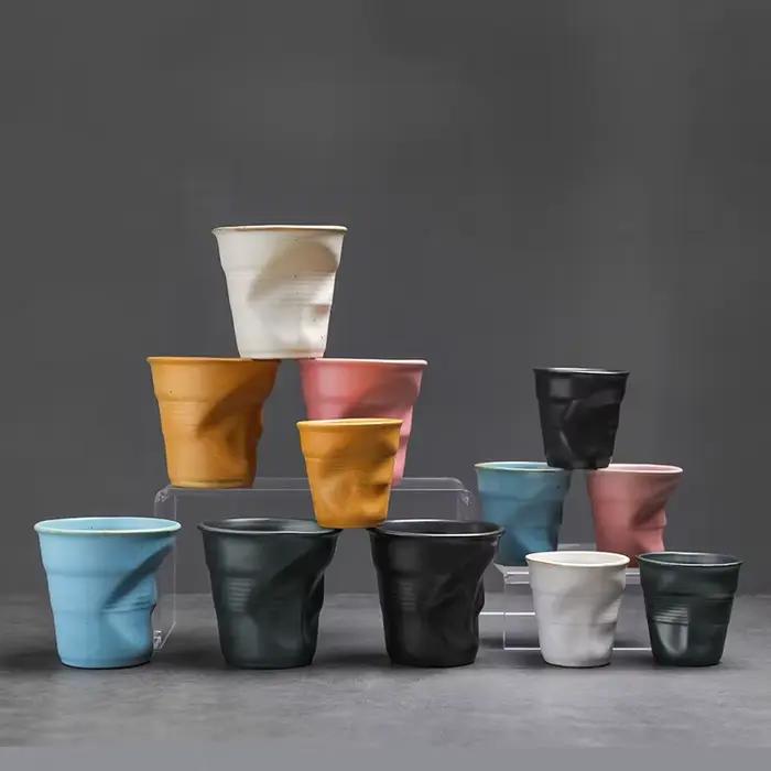 Tasses à café créatives en céramique grossière