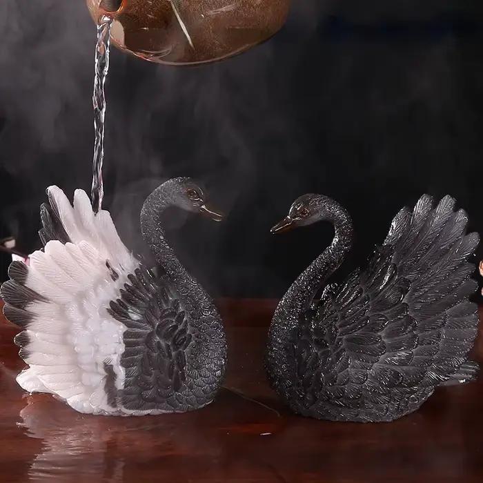 Assiette à thé en céramique style Chine-Chic avec figurine crapaud doré PiXiu pour cérémonie du thé occasions spéciales à offrir