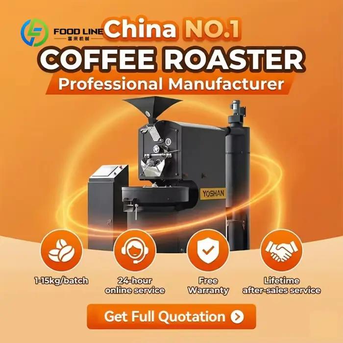 Machine à Torréfier le Café Industrielle Commerciale Taille Personnalisée Capacité Variable 6kg 10kg 12kg Pour Professionnels Amateurs