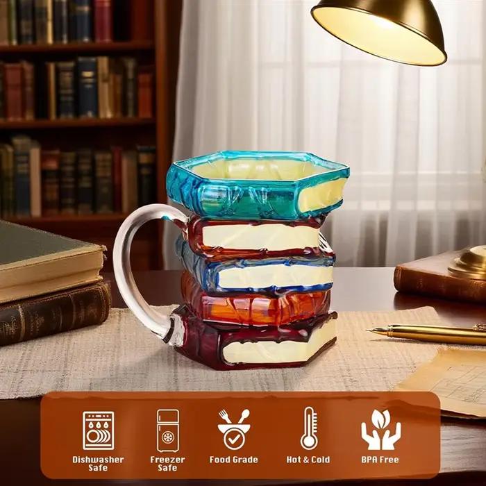 B64B-tasses à café 14 Oz livre verre peint Cappuccino expresso Latte tasse à thé avec poignée