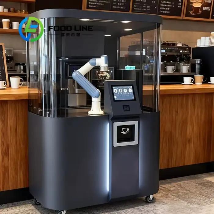 Machine à café robotisée intelligente et automatisée personnalisable