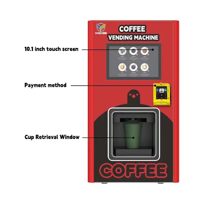 Machine à café automatique intelligente haute définition à écran tactile de 10
