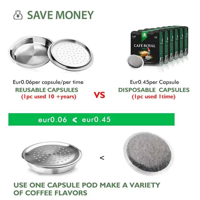 Capsule senseo réutilisables en acier inoxydable