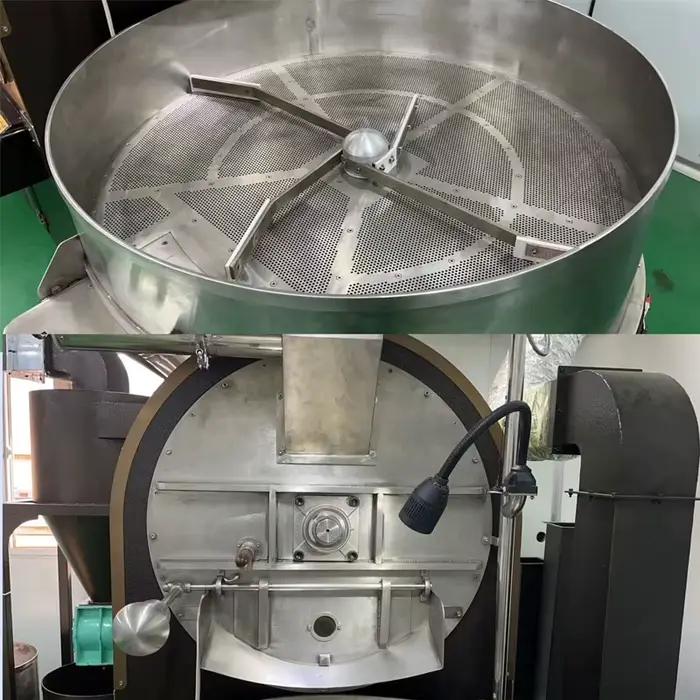 Machine industrielle de torréfaction et de séchage de café électrique automatique de grain
