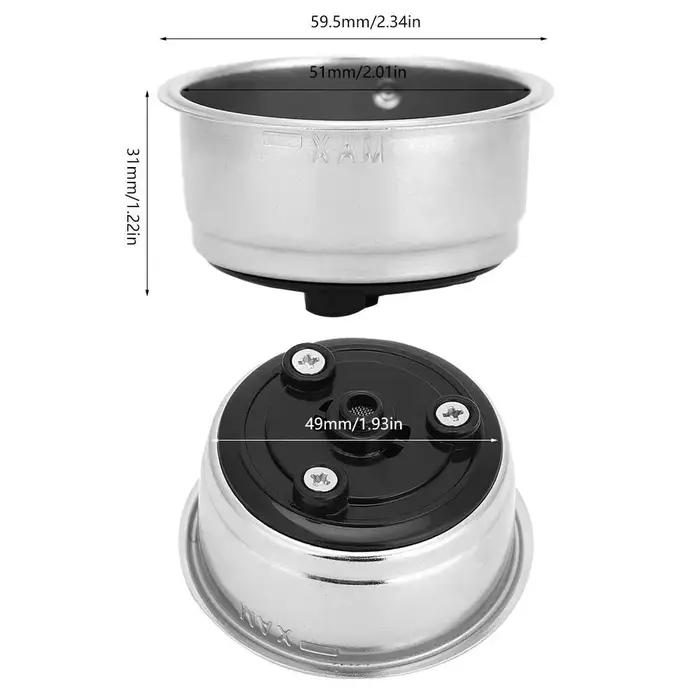 Panier de filtre à café réutilisable en acier inoxydable pour Delonghi EC9335 EC9665, idéal pour préparer un café de qualité professionnelle à la maison, parfait pour les occasions spéciales et les fêtes de fin d'année