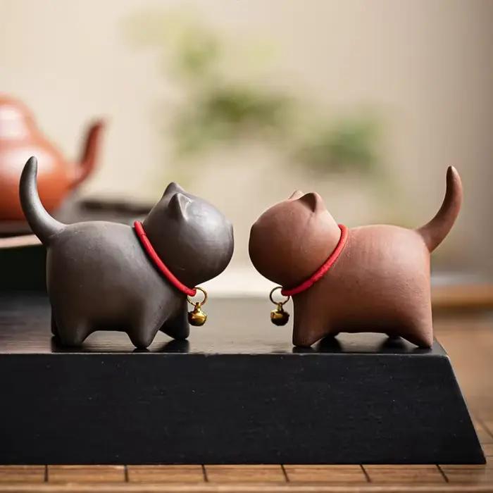 Service à thé Kung Fu en céramique pour animaux de compagnie