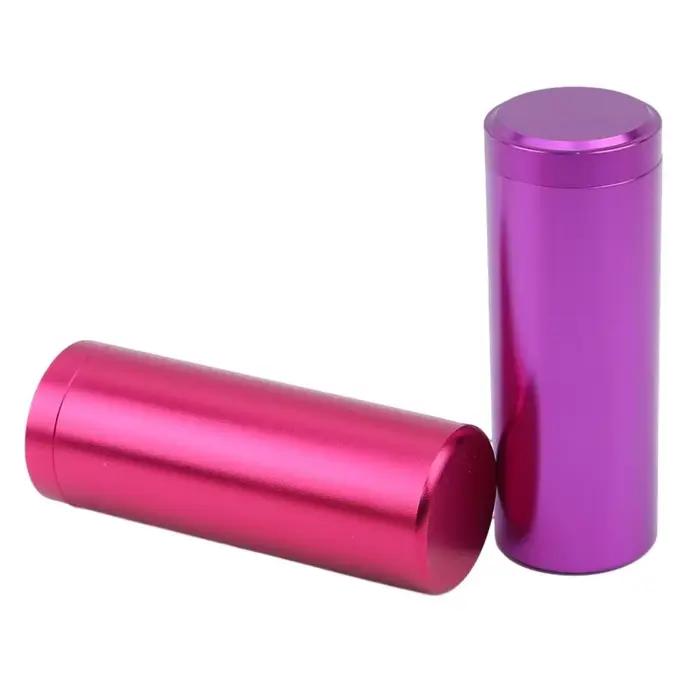 Conteneur de stockage Portable multicolore voyage Mini pot à thé caddie boîtes multi-usage en aluminium scellé feuilles