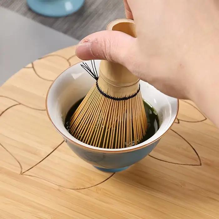 【Fouet à matcha en bambou japonais 80 brins pour cérémonie