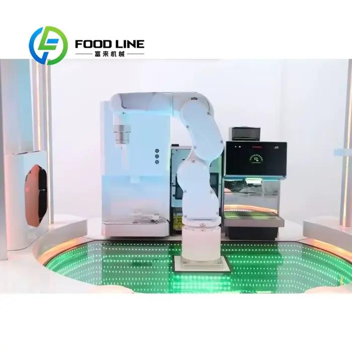 Machine à café expresso automatique professionnelle à 6 axes robotisés