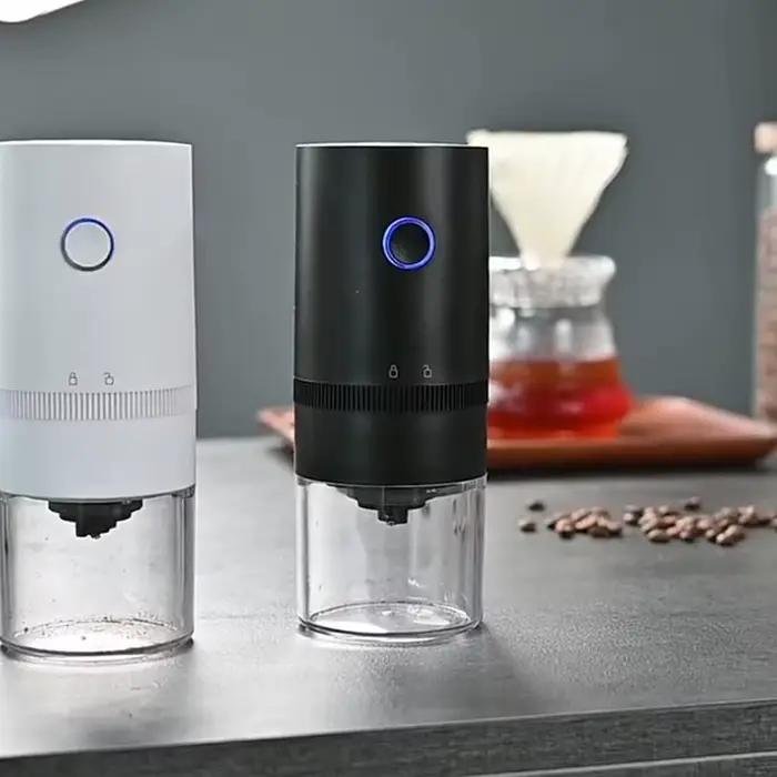 Moulin à café rechargeable par USB – Portabilité parfaite avec paramètres réglables et entretien facile pour les