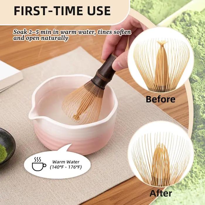 Fouet à matcha en bambou artisanal pour préparation de thé traditionnelle et décoration élégante pour occasions spéciales