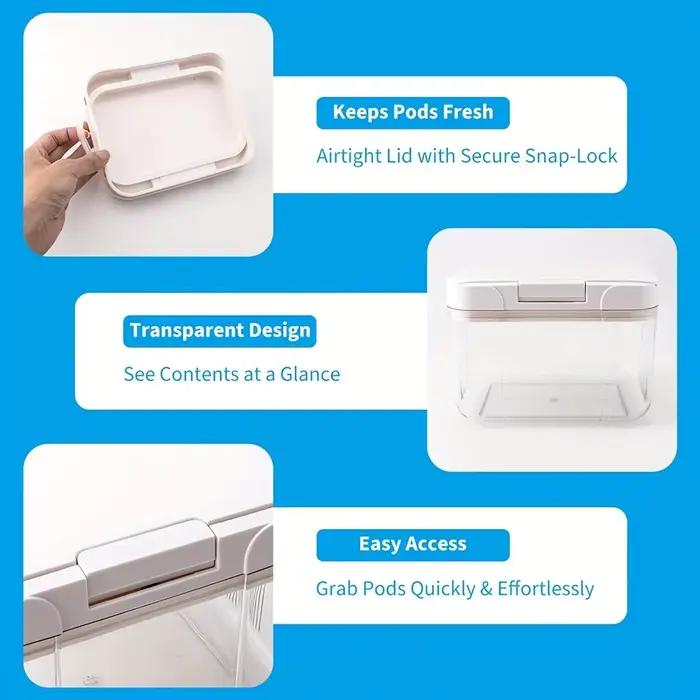 Porte-dosette à linge compatible avec Tide - Récipient de stockage de dosettes