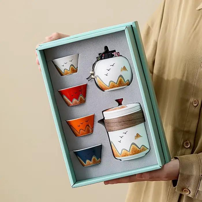 Service à thé de voyage en plein air