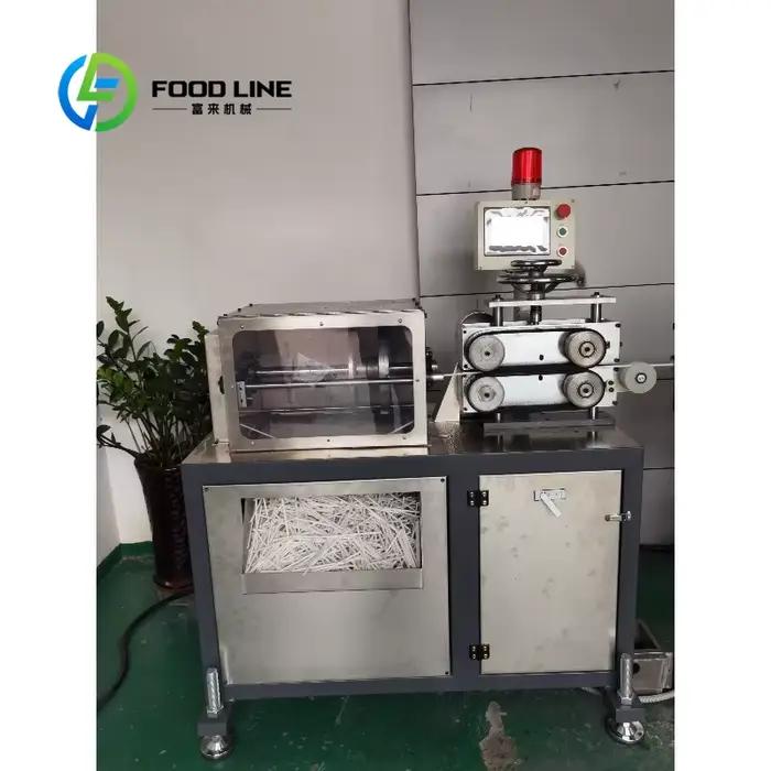 Machine d'extrusion de pailles en PLA personnalisable pour production écologique haute performance entreprises et événements durables matériaux biodégradables options de couleurs brun et or