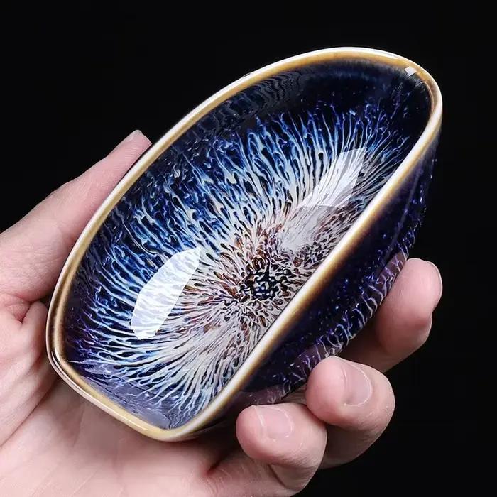 Cuillère à thé Kung chinois en porcelaine