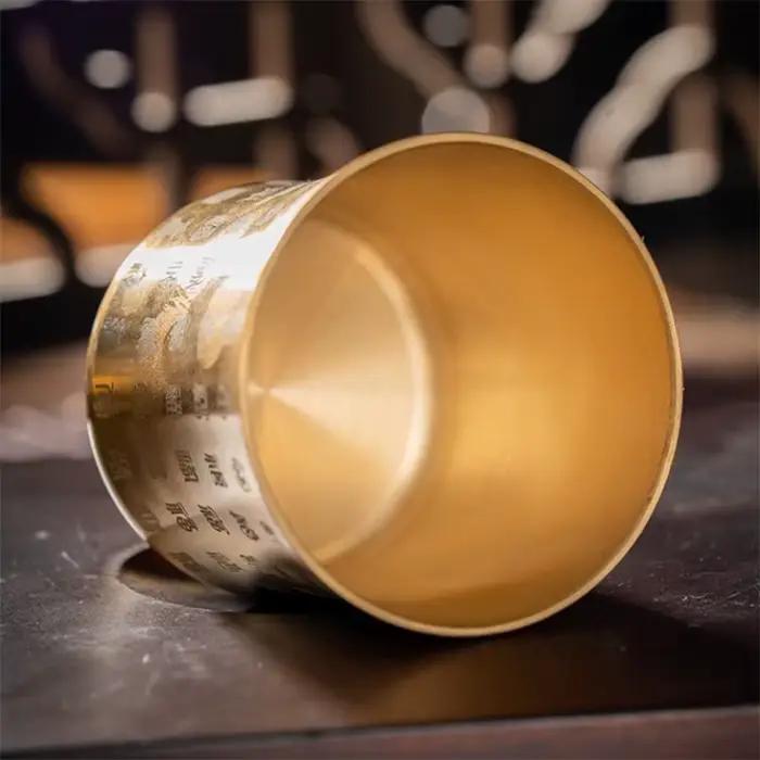 Tasse à thé en laiton pour la décoration de la maison et du bureau