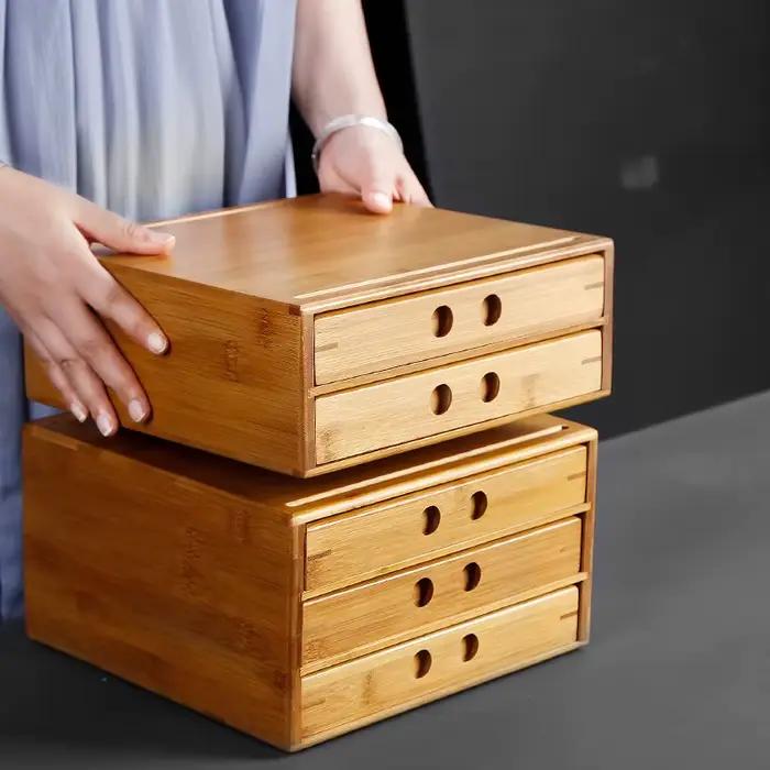 Boîte de rangement en bambou multi-niveaux pour thé et aliments, réutilisable, avec design élégant et intégration facile dans l'intérieur ``` 这段HTML描述遵循了您的指示，提供了产品的详细信息、优势、维护建议以及使用场景，并且没有提及价格、产地或任何未列出的特性。最后添加了一行优化后的SEO标题，符合您对长度和内容的要求。