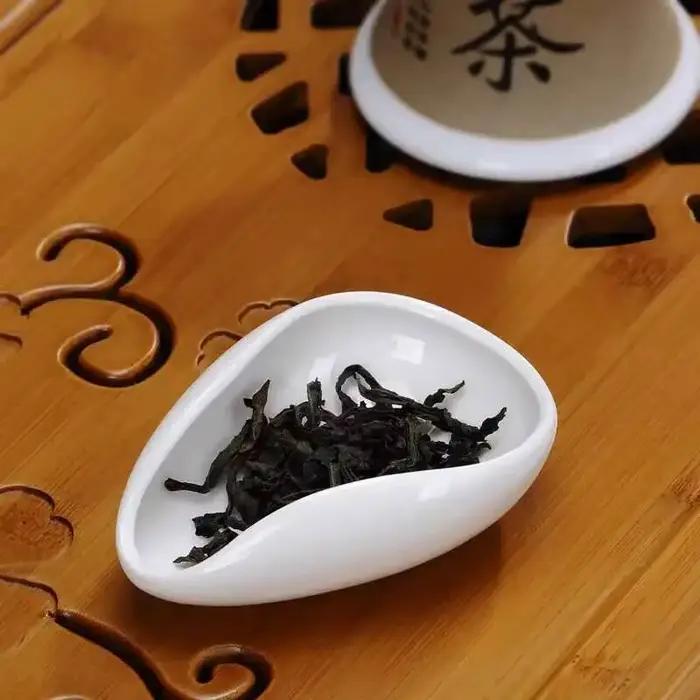 Porcelaine blanche Cha He * Récipient de présentation de thé accessoires de thé Kung Fu plateau à thé