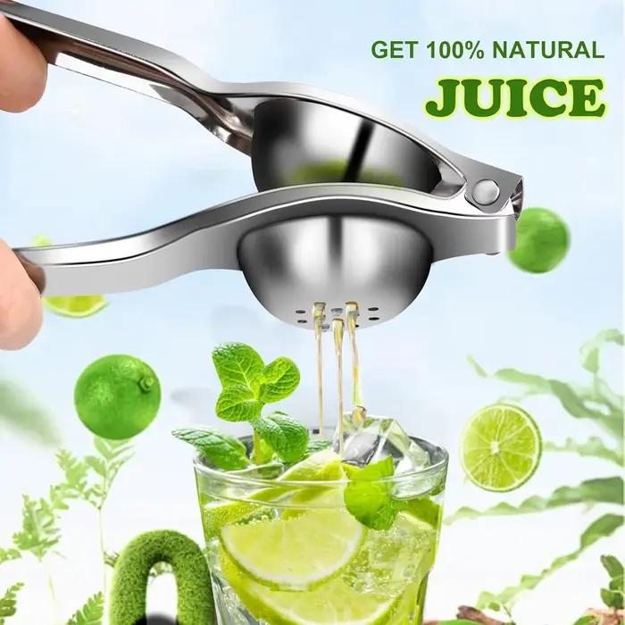 Presse-citron manuel en acier inoxydable pour cuisine et bar boissons fraiches agrumes jus vitaminés occasions spéciales