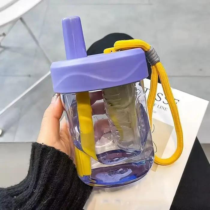 Tasse à thé Dudu avec infuseur et paille design élégant anti-fuite pour maison bureau et voyages multi-usages confortable