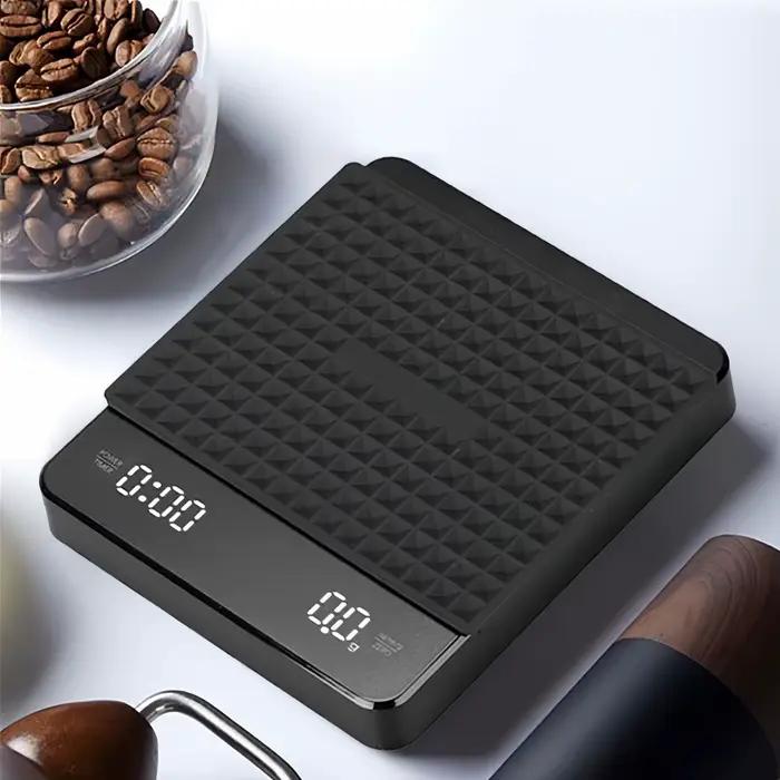 Balance à café électronique 3kg 5kg avec minuterie et accessoires professionnels pour la préparation du café à la maison
