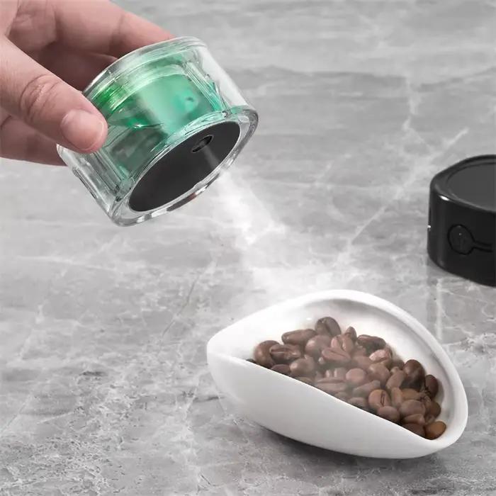 JUSTINLAU pulvérisateur de grains de café Nano électrique antistatique et Anti-vol bouteilles de pulvérisation Base