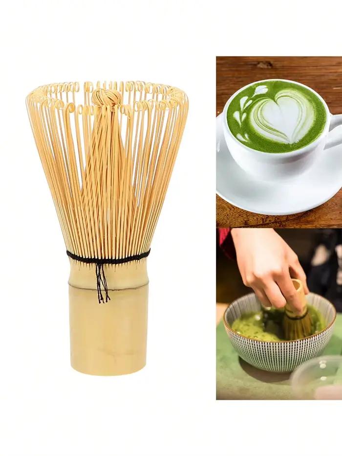 Ensemble de préparation de matcha en bambou avec cuillère à matcha, fouet et infuseur pour une expérience sensorielle unique et durable pour amateurs de thé et cadeaux ```