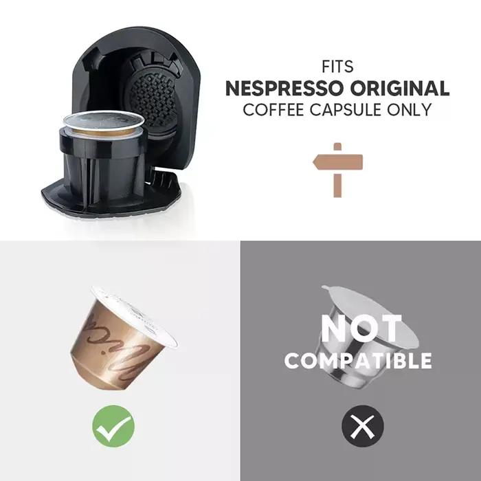 Adaptateur de capsules de café réutilisables – Compatible avec les moulins à dosettes Dolce Gusto Genio S Crema