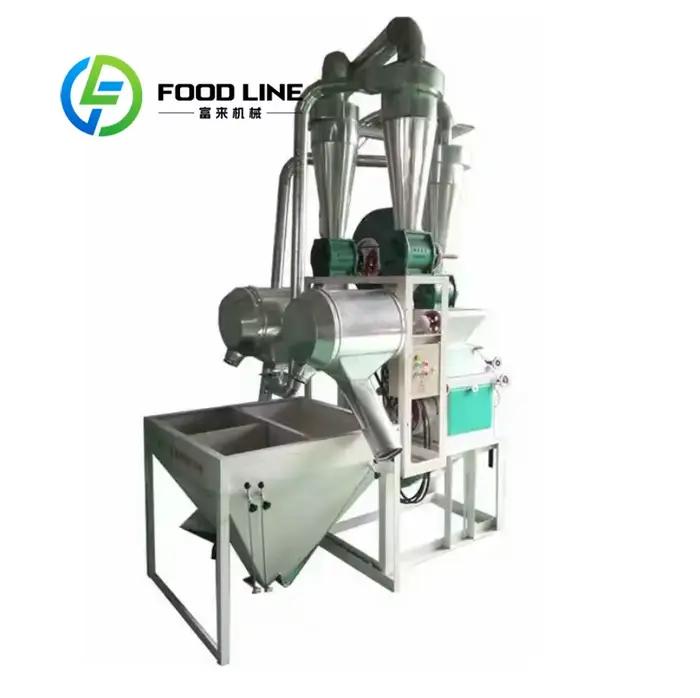 Machine à moudre le grain automatique de 5 tonnes avec moteur/roulement/engrenage en acier inoxydable 304