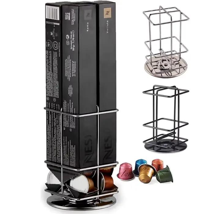 1 pièces Nespresso porte-Capsules pour le stockage 40 Capsules fer métal café dosettes support