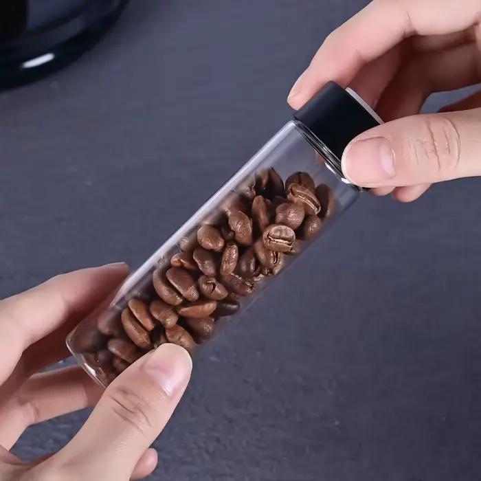 Conteneurs de stockage de grains de café en verre scellé avec valve d'arôme à dose unique pour une préservation optimale et un design moderne à offrir pour occasions spéciales