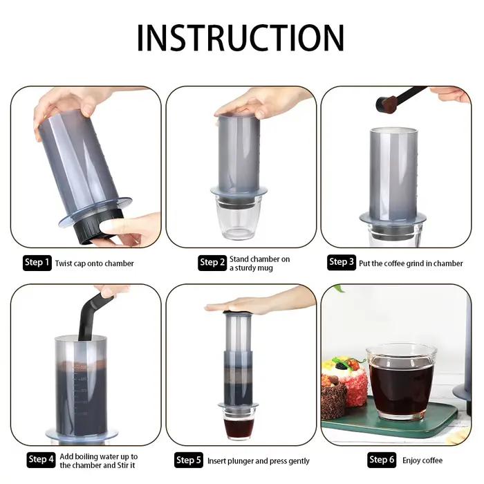 Pour AeroPress Machine expresso Portable cafetière café presse française