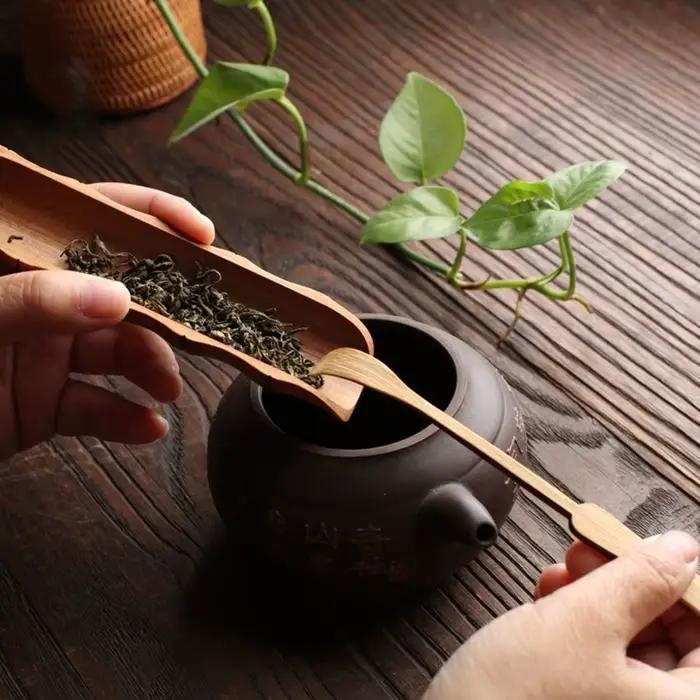 Cuillère à thé en rotin de bambou naturel de style japonais