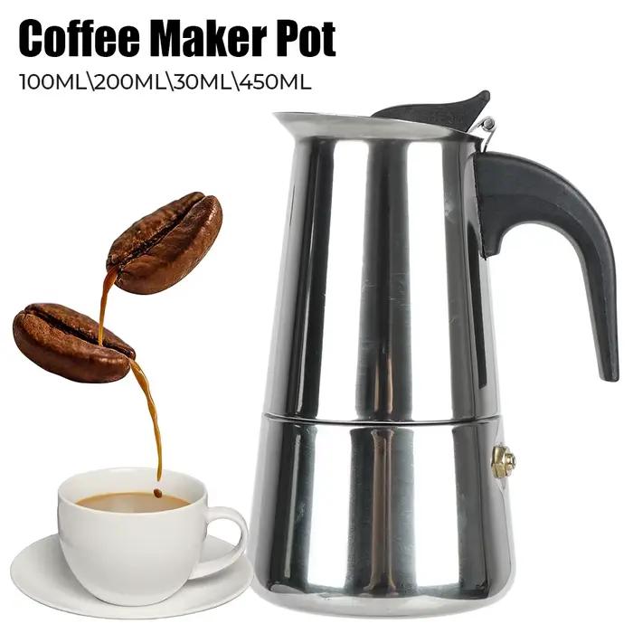 Cafetière Moka en acier inoxydable