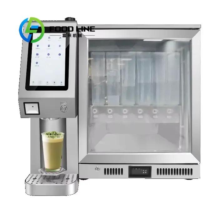 Machine à thé aux perles verticale professionnelle avec écran tactile intelligent pour la préparation de boissons et le