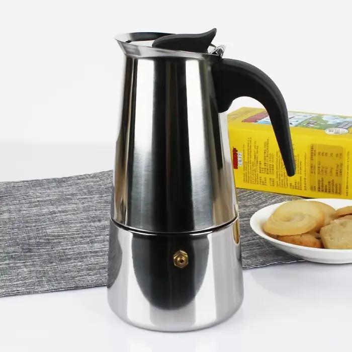 Cafetière moka domestique en acier inoxydable
