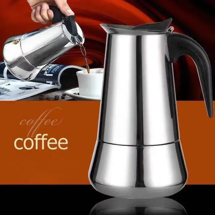 100/200/300/450Ml cuisinière Moka cafetière filtre en acier inoxydable